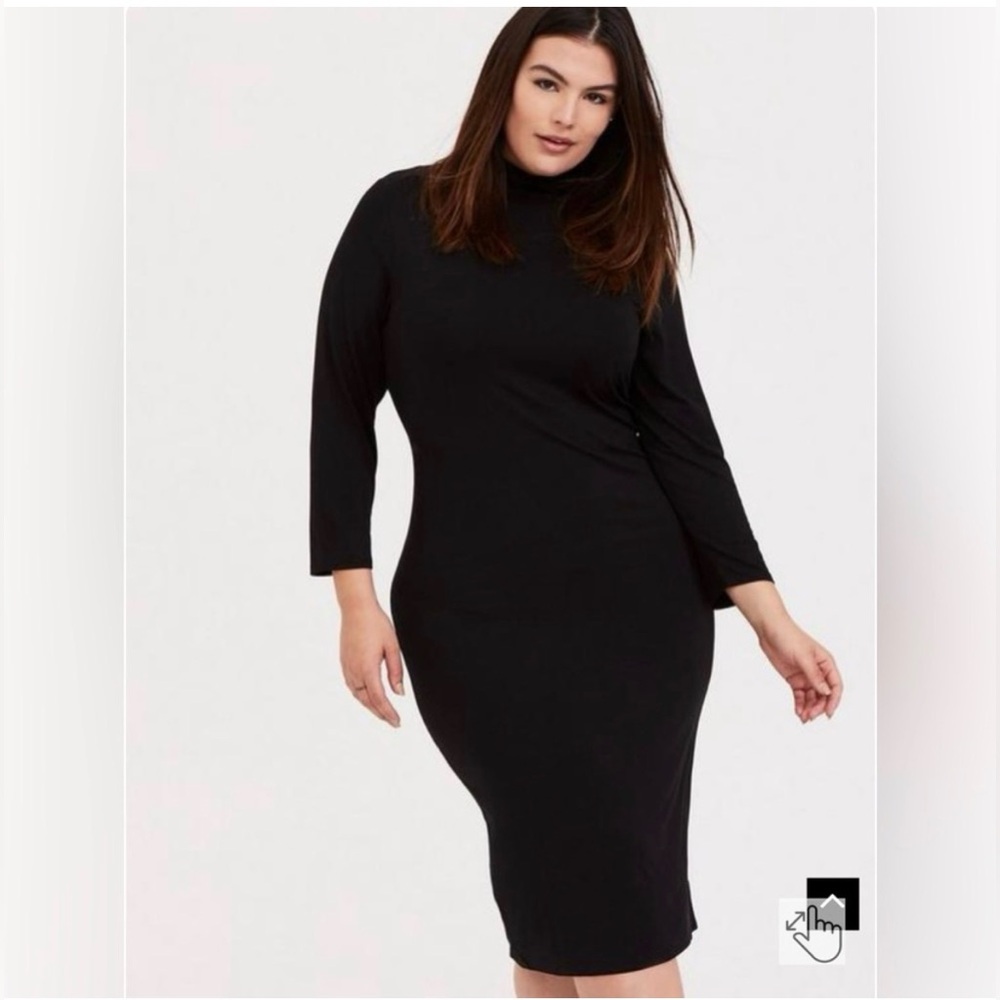 Torrid Black Long Sleeve Dress